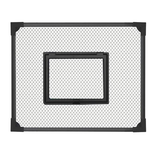 Milaget Fish Tank Cover Self Assembly Anti Jump Net Magnetic Black Mesh 40x30cm