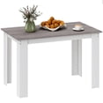 thumbnail image 1 of HOMCOM Table à Manger Moderne de 47 Pouces pour 4 à 6 Personnes avec Effet Bois, Gris, 1 of 10