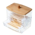 thumbnail image 2 of Bovemsi Clearance Transparent Acrylic Cotton Ball Pad Container, Used for Cotton Swabs, 2 of 2