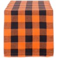 thumbnail image 1 of Buffalo Check Collection, Classic Farmhouse Table Runner, 14x72", Light Blue & White, 1 of 6