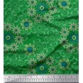 thumbnail image 1 of Soimoi Velvet Fabric Floral & Paisley Decorative Decor Fabric Printed Yard 58 Inch Wide, 1 of 3