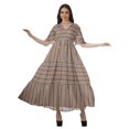 thumbnail image 4 of Moomaya Robes d'Été Imprimées à Manches Courtes pour Femmes, Tenue de Fête Décontractée, 4 of 4