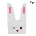 thumbnail image 1 of Coofit 50PCS Candy Bag Rabbit Ears Design Treat Bag Party Favor Bag for Cookies Candy, 1 of 10