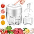 thumbnail image 2 of Electric Garlic Chopper Meat Grinder Crusher For Vegetable Fruit Hot Food H9S1, 2 of 9