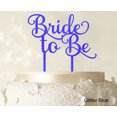 thumbnail image 1 of Bride To Be Wedding Cake Topper Custom Glitter Cake Topper Wedding Cake Decoration Available 6-7 Inches Wide, 1 of 1