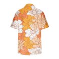 thumbnail image 4 of Birdeem Womens V-Neck Short Sleeves Floral Printed Pattern Casual Tops Blouse Print Shirt, 4 of 5