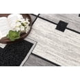 thumbnail image 4 of Rug Branch Binaa 2' x 13' (2'3" x 13')  Grey/Black Geometric Indoor Runner Rug, Contemporary, Medium Pile, Stain-Resistant Hallway Carpet - Entryway, Mudroom, Bedroom, and Kitchen, 4 of 5