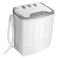 thumbnail image 1 of Costway 13lbs Portable Semi-Automatic Twin Tub Wash Machine W/ Built-In Drain Pump Grey, 1 of 10