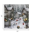 thumbnail image 3 of Led Canvas Wall Art With Timer (Snowman With Houses), 3 of 3