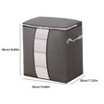 thumbnail image 2 of EGNMCR Storage Containers, Kitchen Storage & Organization Heavy Duty Storage With Reinforced Handles Extra Large Storage Bags For Clothes Tote Bag Double Zipper For Space Saving Travel storage pocket, 2 of 5