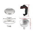 thumbnail image 1 of Espresso Coffee Moka Pot Replacement Parts Handle,Gasket Seal,Funnel,Filter, 1 of 6