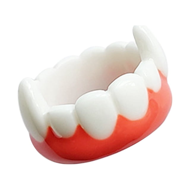 Creative Alternative Ring Teeth Tongue Shape Cartoon Plastic Ring Suitable For Boys And Girls Modeling (Two Styles Available Pink)