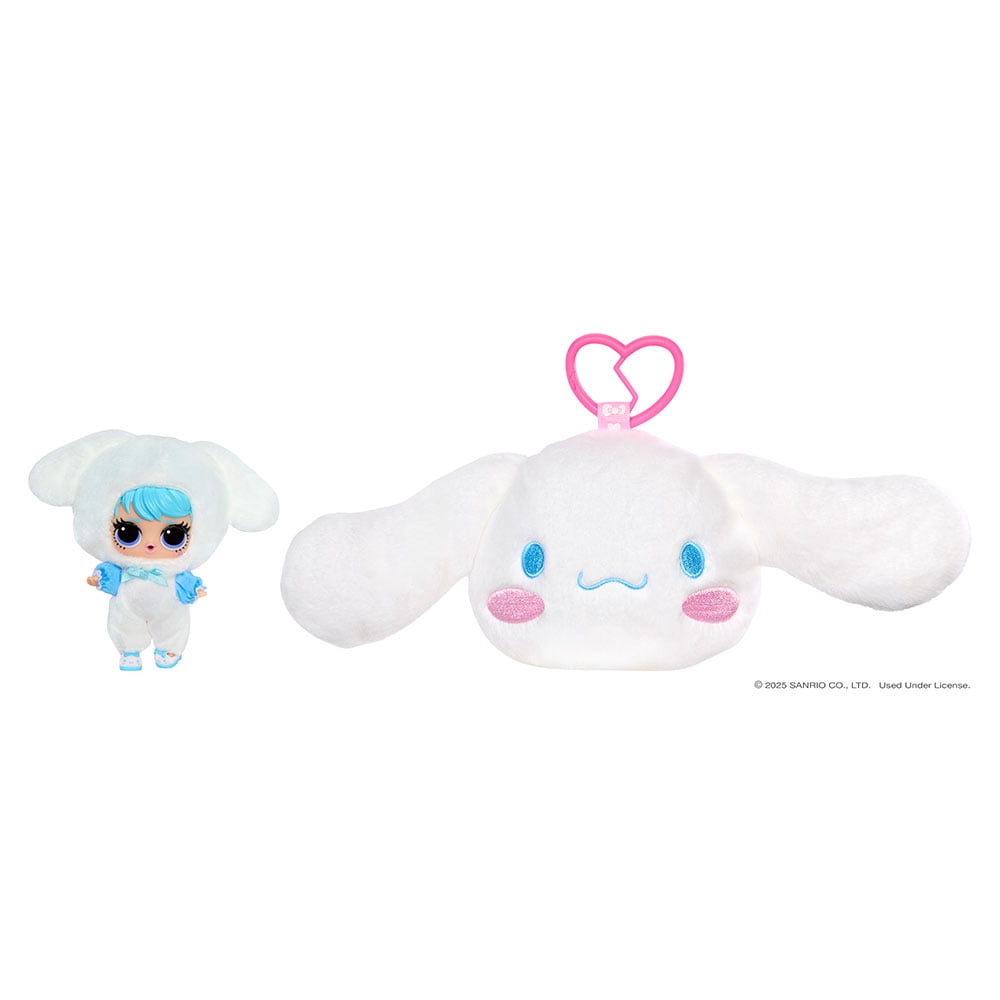 Surprise de peluche réversible L.O.L. Surprise! Loves Hello Kitty avec poupée Tout-petit et porte-clés assortis