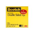 thumbnail image 1 of Scotch Double-Sided Tape Perm Refill 1/2x500" 2pc, 1 of 2