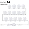 thumbnail image 1 of Light Bathroom Makeup Mirror LED Lights Touch Dimming USB Dressing Table Lighting Bulb White ,Widely Use, 1 of 4