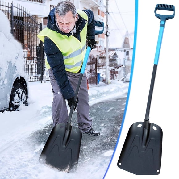 Aluminum Alloy Multifunctional Long Handled Snow Shovel Off-road Small Shovel Outdoor Folding Snow Shovel