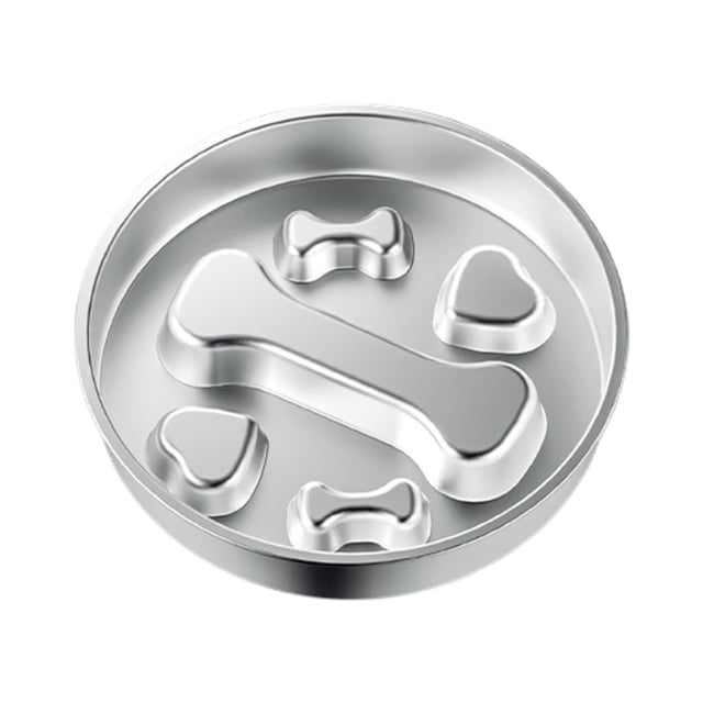 Bol pour Chien à Alimentation Lente en Acier Inoxydable avec Grande Capacité et Conception à Double Couche. Fabriqué en Acier Inoxydable 304 durable, le Bol Présente un Motif en Labyrinthe pour Ralentir les Mangeurs Rapides, Favorisant une Meilleure digestion. le Bol Argenté Convient aux Petites, Moyennes et Grandes Races de Chiens, avec une base stable pour Prévenir les Déversements et les Mouvements. Idéal pour une Utilisation Intérieure et Extérieure.
