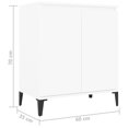 thumbnail image 4 of vidaXL Buffet Blanc 60x35x70 cm Bois d'Ingénierie, 4 of 4
