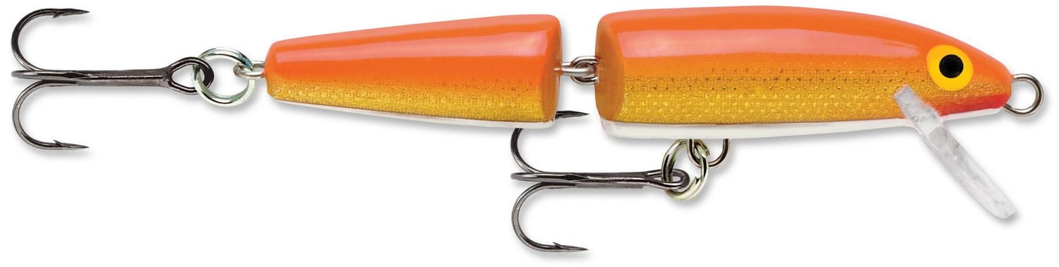 Rapala Jointed 3-1/2", Gold Fluorescent Red
