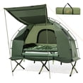 thumbnail image 1 of Goplus 1-Person Compact Portable Pop-Up Tent/Camping Cot w/ Air Mattress & Sleeping Bag, 1 of 10