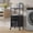 black, variant on DEBGFS Rolling Kitchen Microwave Cart 2 Tier Microwave Table Stand with Storage Kitchen Storage Rack on Wheels Coffee Station Cart Rack Shelf Organizer for Living Room Office Balcony,black