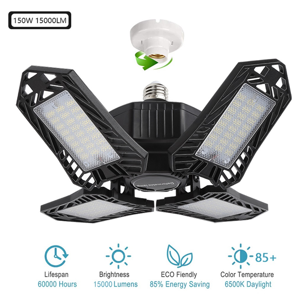 Up to 65% off Kitchen Gadgets LED Garage Light Deformable Garage Lamp High Light for Workshop Kitchen Organizers and Storage