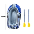 thumbnail image 2 of IROINID Inflatable Rowing Boat Canoe Kayak Dinghy With Paddle Oars, 2 of 2