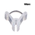 thumbnail image 2 of 100pcs Garden Tomato Grafting Clips Plastic Flower Plants Support Clips, 2 of 7
