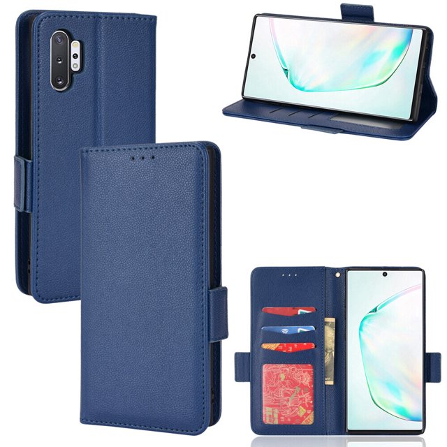 Samsung Galaxy Note 10 Plus Case , PU Leather Flip Cover Card Slots Magnetic Closure Wallet Case for Samsung Galaxy Note 10 Plus