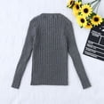 thumbnail image 2 of Birdeem Toddler Kids Baby Girls Ribbed Knit Sweater Soft Solid Warm Sweater Pullover, 2 of 8