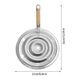 thumbnail image 3 of Pots and Pans,Wooden Handle Heat Insulation Pads Heat Diffuser Scald Hot Pot Trivet Mats for Cook Pan Hot Glass Cookware 21Cm,Trivets for Hot Pots and Pans,Glass Pots for Cooking, 3 of 9