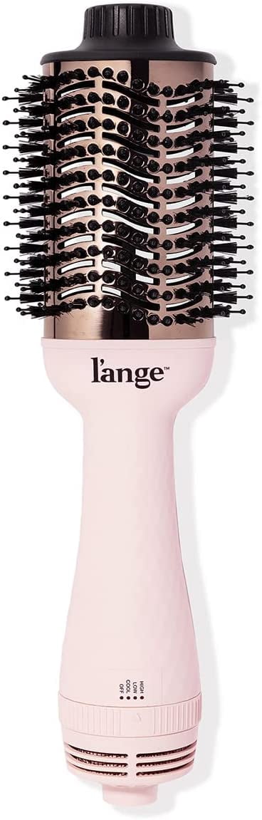 L'ange Hair Le Volume Brosse soufflante en titane 2-en-1 Blush avec baril ovale