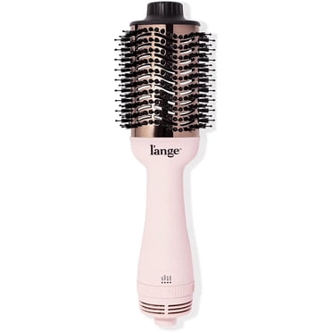L'ange Hair Le Volume 2-in-1 Titanium Blow Dryer Brush Blush Hot Air Brush with Oval Barrel