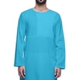 thumbnail image 2 of Atasi Designer Solid Long Sleeve Cut KurtaForMen Cotton Round Neck Shirt, 2 of 5