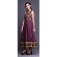thumbnail image 3 of Bimba Robe Anarkali en Damas Magenta Foncé à Col Mandarin Sans Manches Kurtis pour Femmes Robe Maxi à Imprimé XXX-Large, 3 of 6