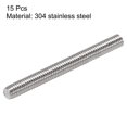 thumbnail image 2 of Unique Bargains M3 x 30mm Fully Threaded Rod 304 Stainless Steel Right Hand Threads 15 Pack, 2 of 4