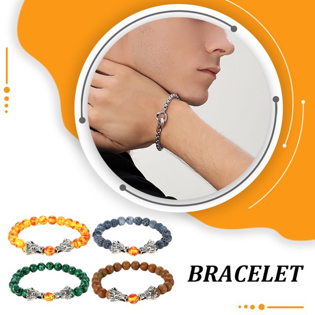 Baohd Stone Durability And Non-deformable Beads Bracelet Suitable For All Occasions Meditation Dragon A