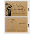 thumbnail image 3 of Inkdotpot RSVP Postcards (Set Of 50) 4"X6" Blank With Mailing Side,RSVP Reply Response Cards For Wedding Floral Kraft Script Style Print Return Cards, 3 of 5