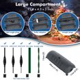 thumbnail image 3 of Outdoor IP44 Waterproof Electrical Box, Weatherproof Extension Cord Cover, Safety Seal Enclosure to Protect Power Connections, Holiday Light Decorations, Power Tools, Fountains, Gray, 3 of 7