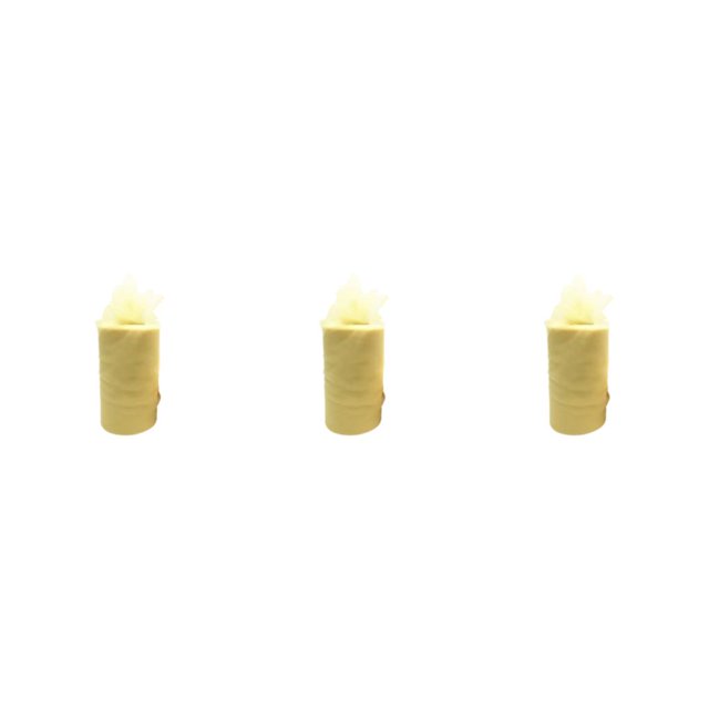 Youkk Polyester Easy To Ad Clean Wedding Tape Wedding Party Decorations Durable And Reliable Roll Tulle light yellow 3Set