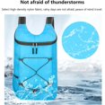 thumbnail image 3 of JP Sac à Dos de Randonnée Ultraléger Pliable 16L - Sac de Camping Extérieur Imperméable, Facile à Transporter, Bleu, 3 of 7