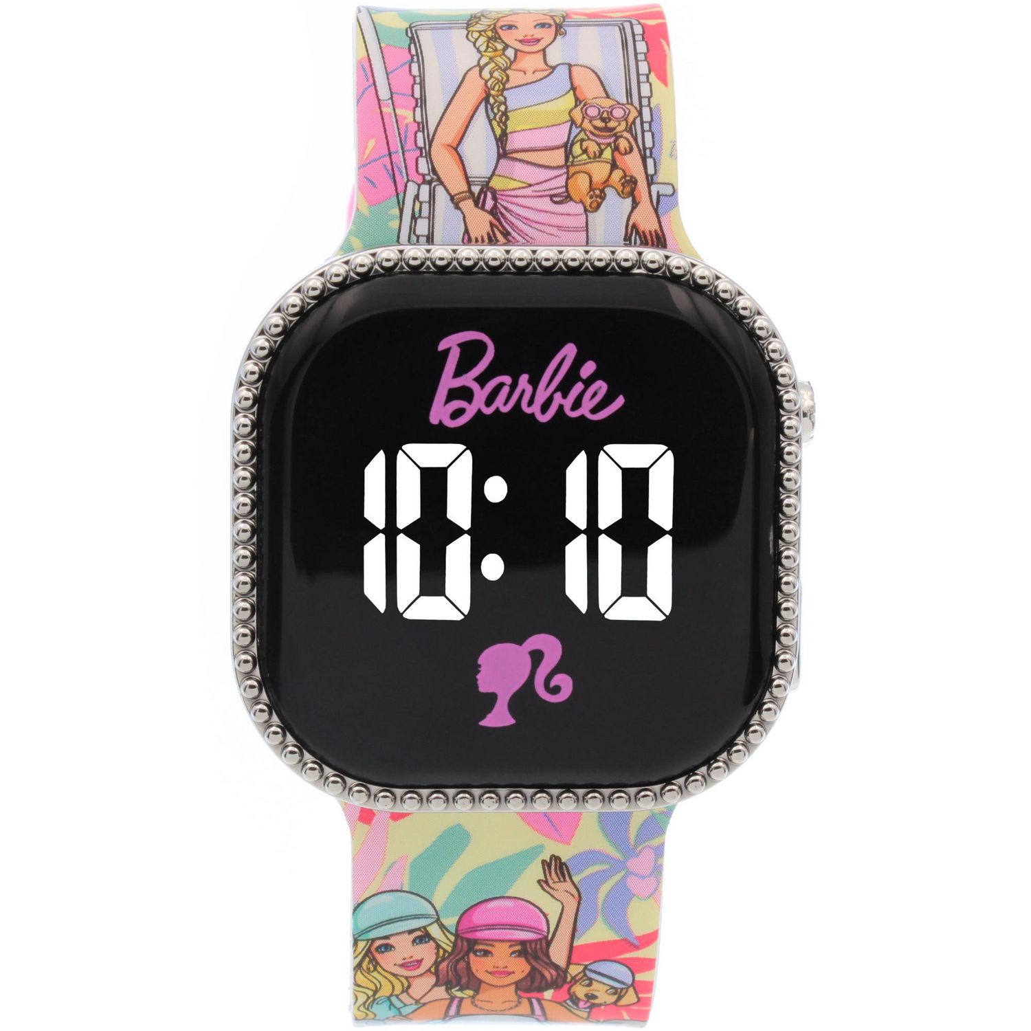 Montre LED pour enfants Hello Kitty avec bracelet à imprimé de personnages amusant