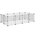 thumbnail image 1 of PawHut Cage pour Cochon d'Inde Bricolage pour Usage Intérieur Ou Extérieur, Noir, 1 of 10