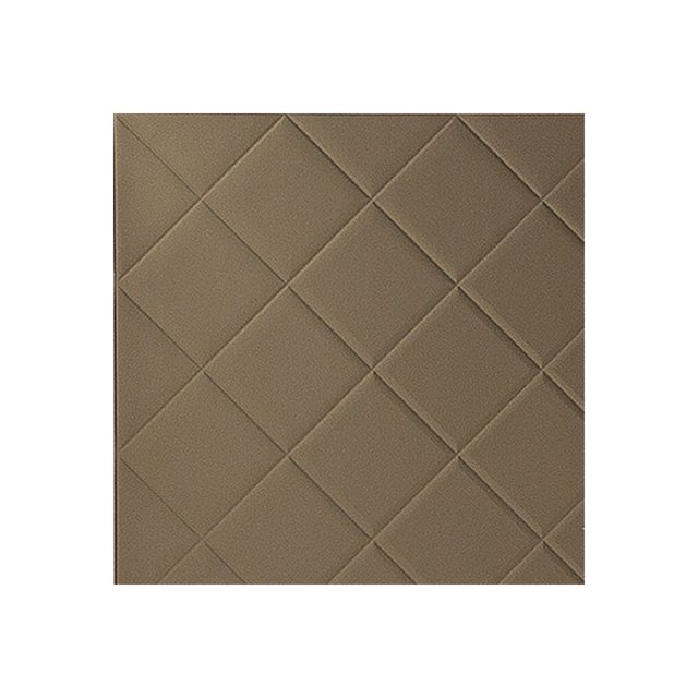 Fasade Quilted Argent Bronze Wall Panel Sample 12" x 12"