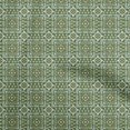 thumbnail image 1 of oneOone Cotton Poplin Forest Green Fabric Asian Block Craft Projects Decor Fabric Printed By The Yard 56 Inch Wide, 1 of 4