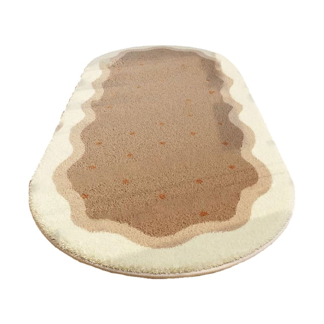 VogueV Faux Sheepskin Rug - Soft Cream Bedroom Carpet for Floor Decor Coffee