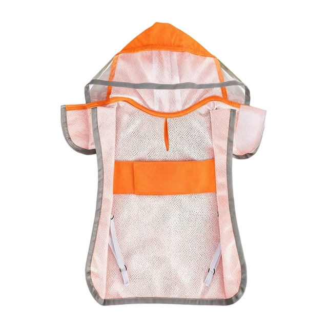 Imperméable pour Chien avec Capuchon Transparent et Caractéristiques Réfléchissantes pour l'Extérieur