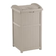 thumbnail image 1 of Suncast Trash Hideaway All-Weather Resin, 30–33 Gallon - Patio & Deck - Light Taupe, 1 of 3