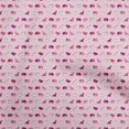 thumbnail image 1 of oneOone Polyester Spandex Light Pink Fabric Colorful Dinosaur Cartoon Sewing Material Print Fabric By The Yard 56 Inch Wide, 1 of 5
