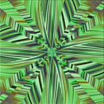thumbnail image 1 of Ahgly Company Machine Washable Indoor Square Transitional Green Area Rugs, 4' Square, 1 of 7